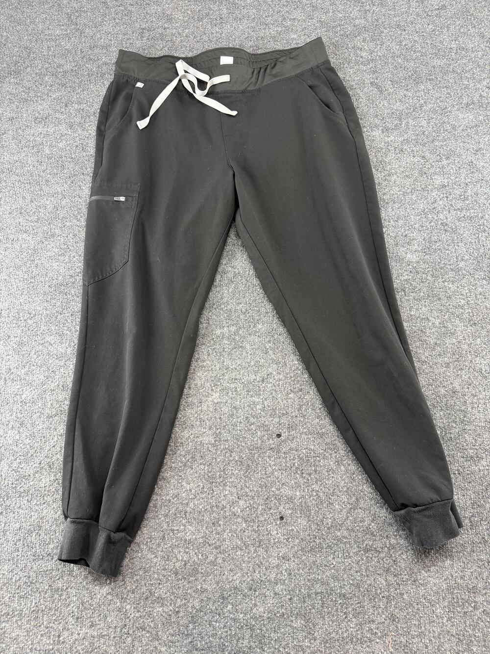 Figs Pants Womens XL Black Technical Collection Jogger Scrub Medical Pockets